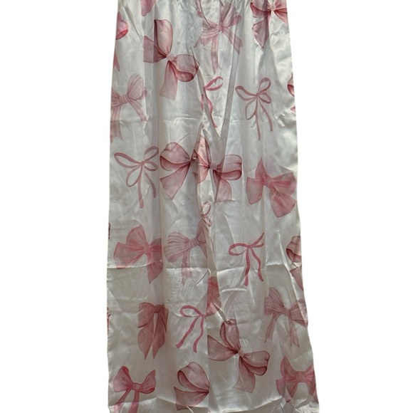 Elegant Pink Bow Pajama Set - Picture 4 of 6